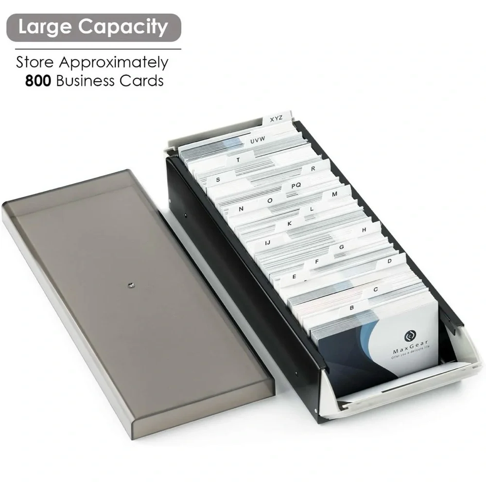 Max Gear Business Card Holder Case Organizer~Lg Capacity